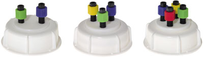 VICI Jour VICI Cap, DIN50 Thread, 2 Ports, 1/Pk - JR-S-15001 - Click Image to Close